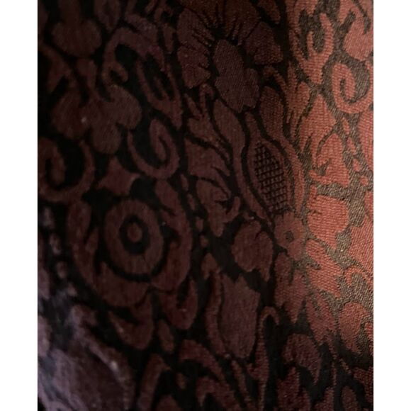 Chico’s Jacket M Purple Jacquard Damask Beaded Open Front Dressy Evening Formal* - Picture 6 of 9